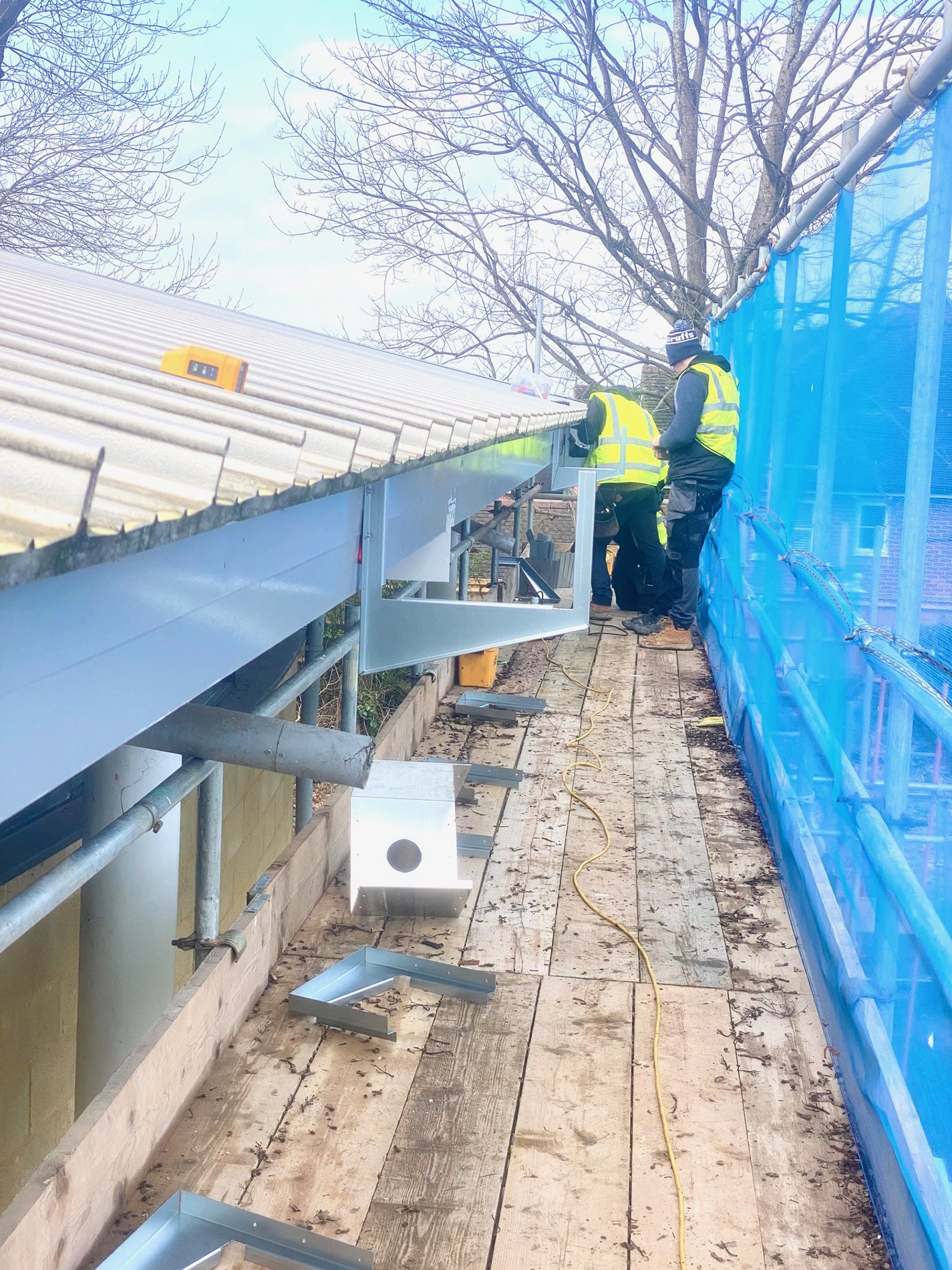 County Gutters Case Study Godalming College Sports Centre Image 2