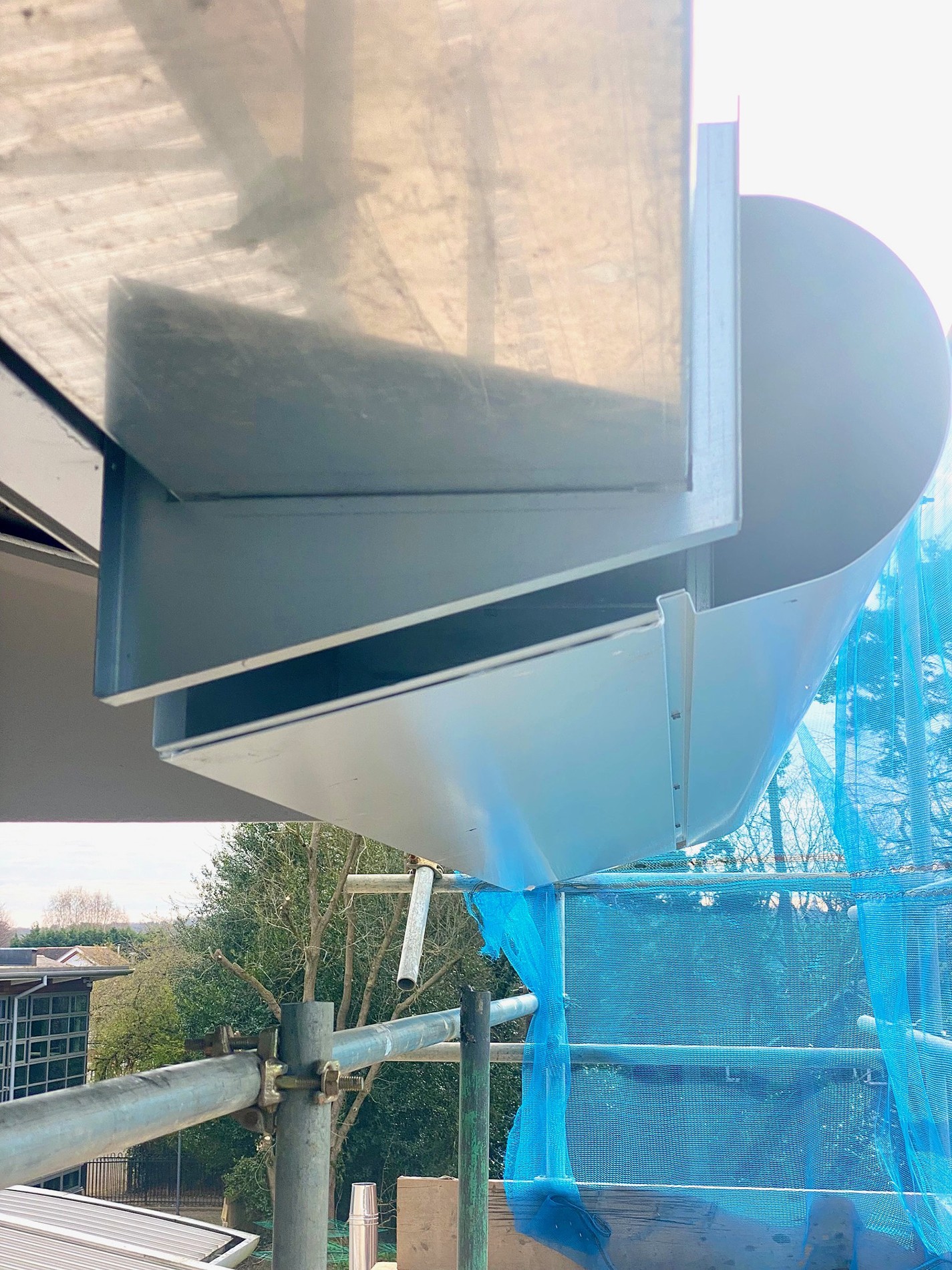 County Gutters Case Study Godalming College Sports Centre Image 4
