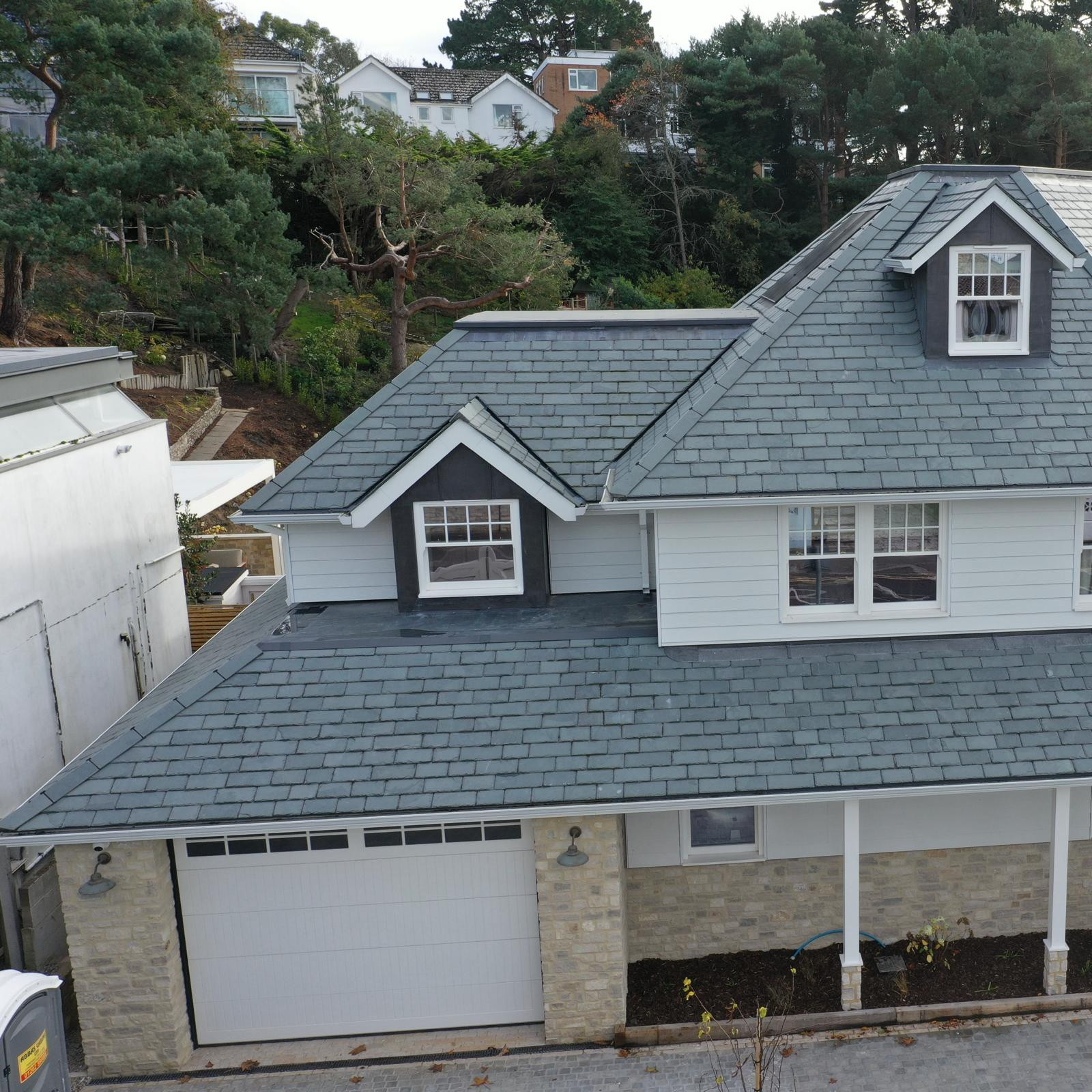 County Gutters Case Study Sandbanks Coastal Property Aluminium Soffit and Mustang Guttering Installation Image 13