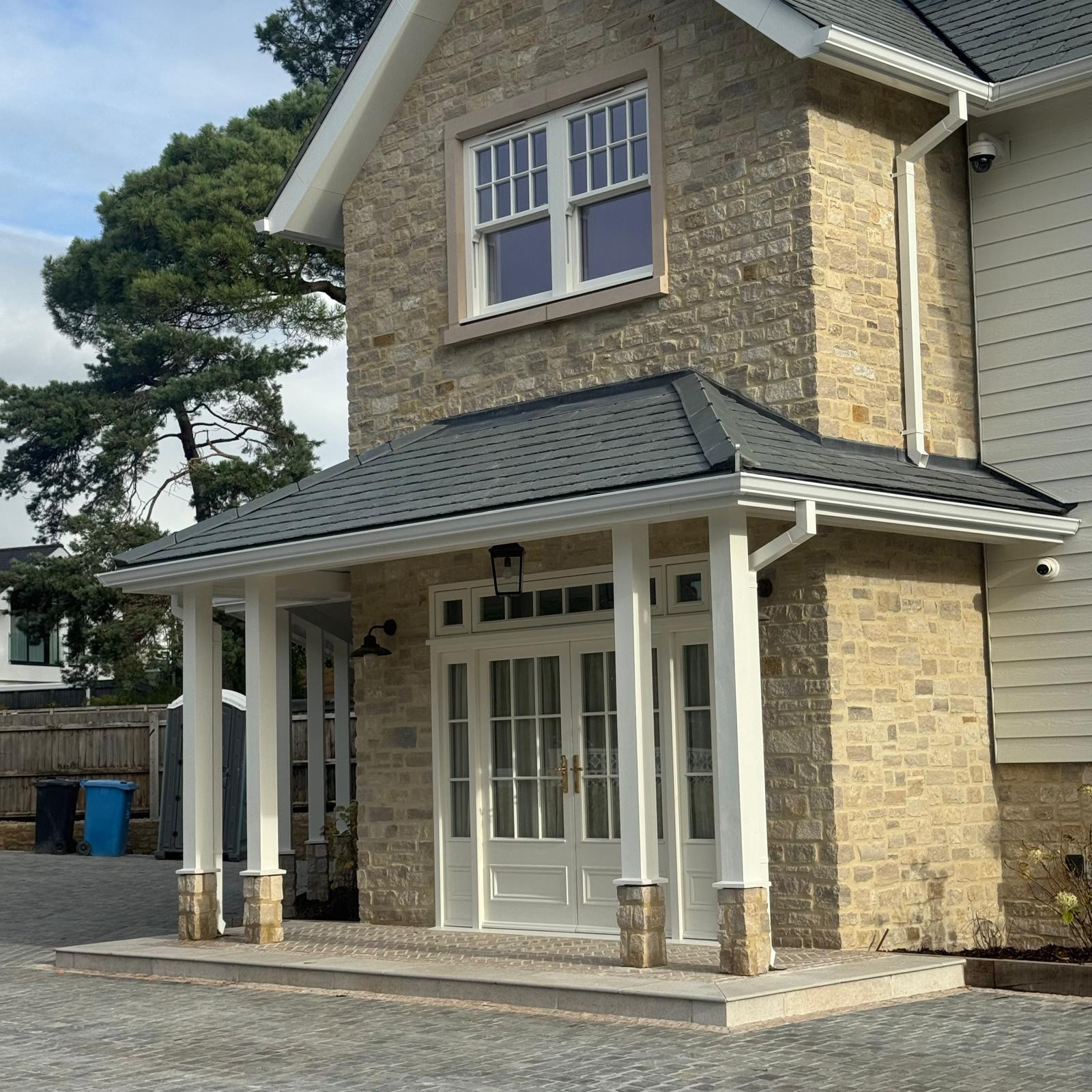 County Gutters Case Study Sandbanks Coastal Property Aluminium Soffit and Mustang Guttering Installation Image 10