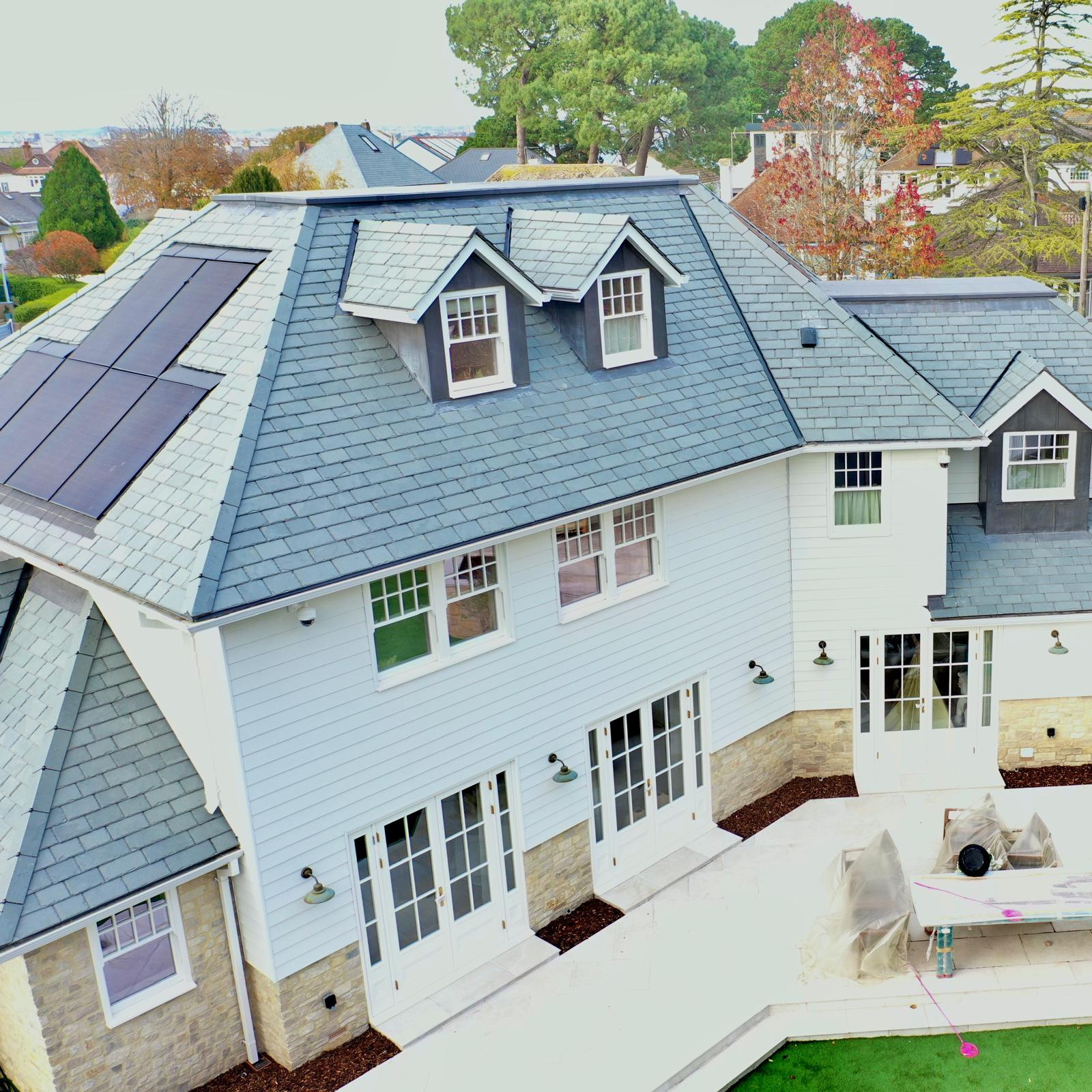 County Gutters Case Study Sandbanks Coastal Property Aluminium Soffit and Mustang Guttering Installation Image 12