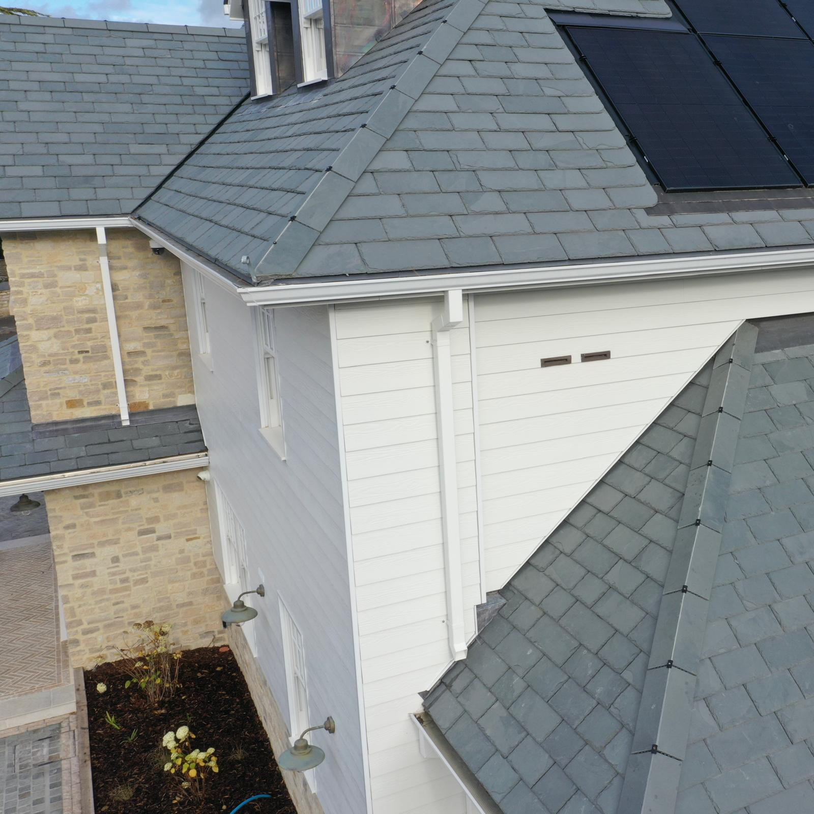 County Gutters Case Study Sandbanks Coastal Property Aluminium Soffit and Mustang Guttering Installation Image 9